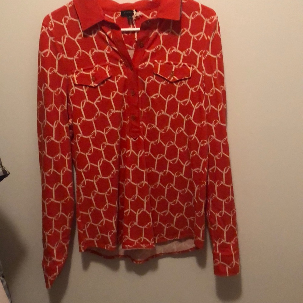 Talbots Retro Style Knit Shirt.